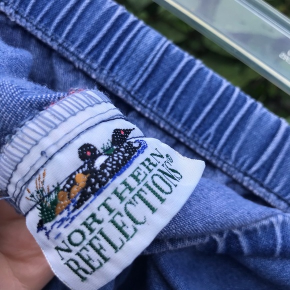 Northern Reflections Jeans Vintage Stretchy Waist Embroidered Denim